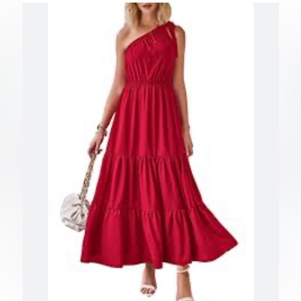 Max Studio Barbie pink off shoulder maxi dress - Picture 3 of 11